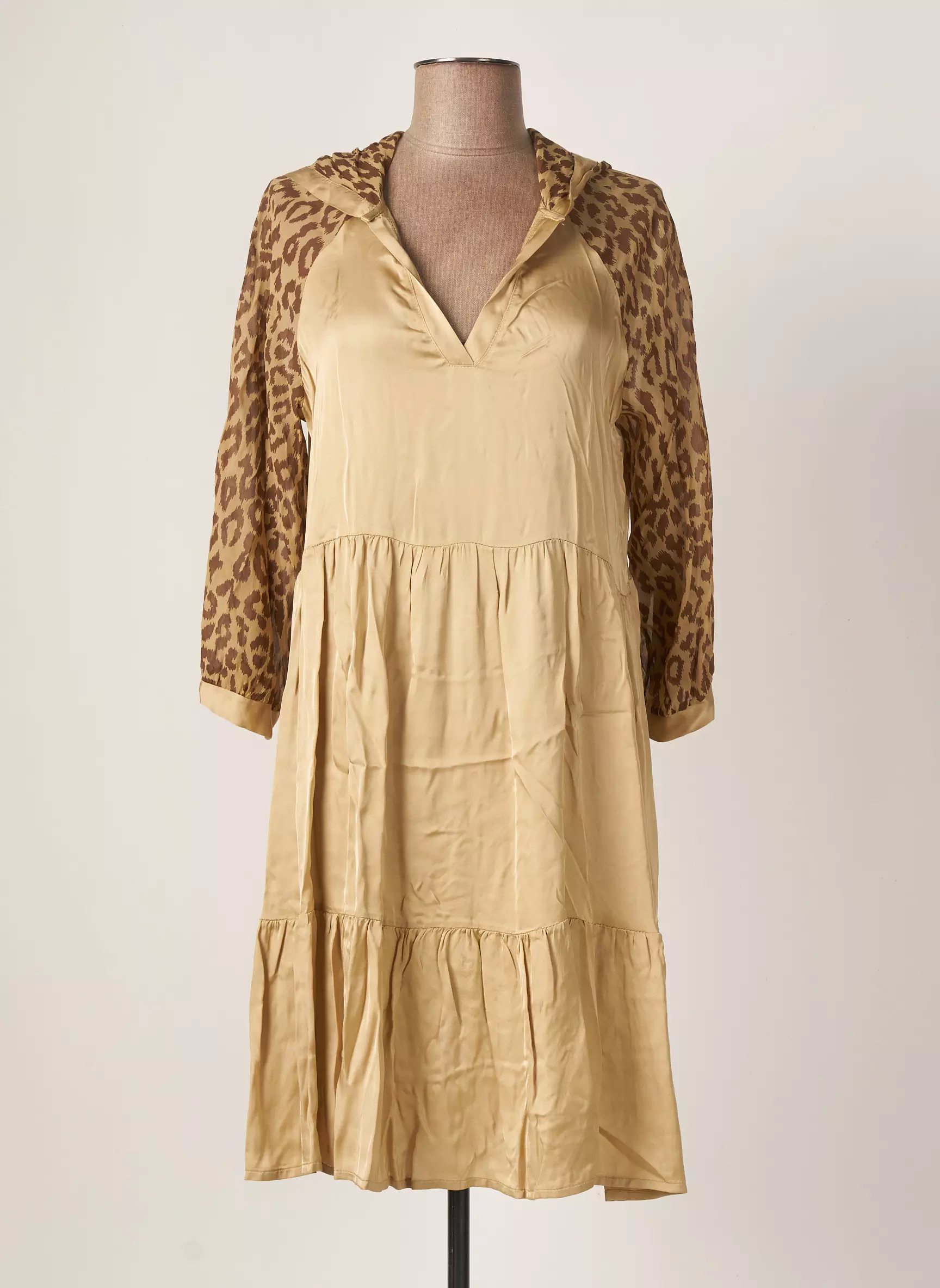 Fracomina Robes Mi Longues Femme couleur beige