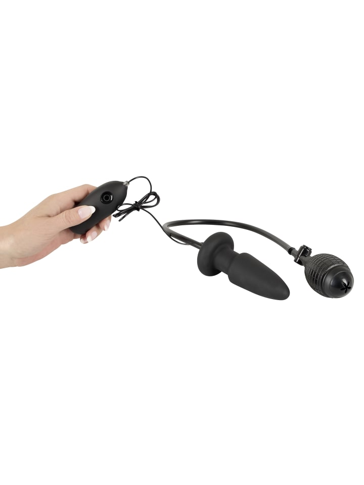 You2Toys aufblasbarer Analplug Inflatable Vibrating Butt Plug in schwarz günstig kaufen 12,2 cm