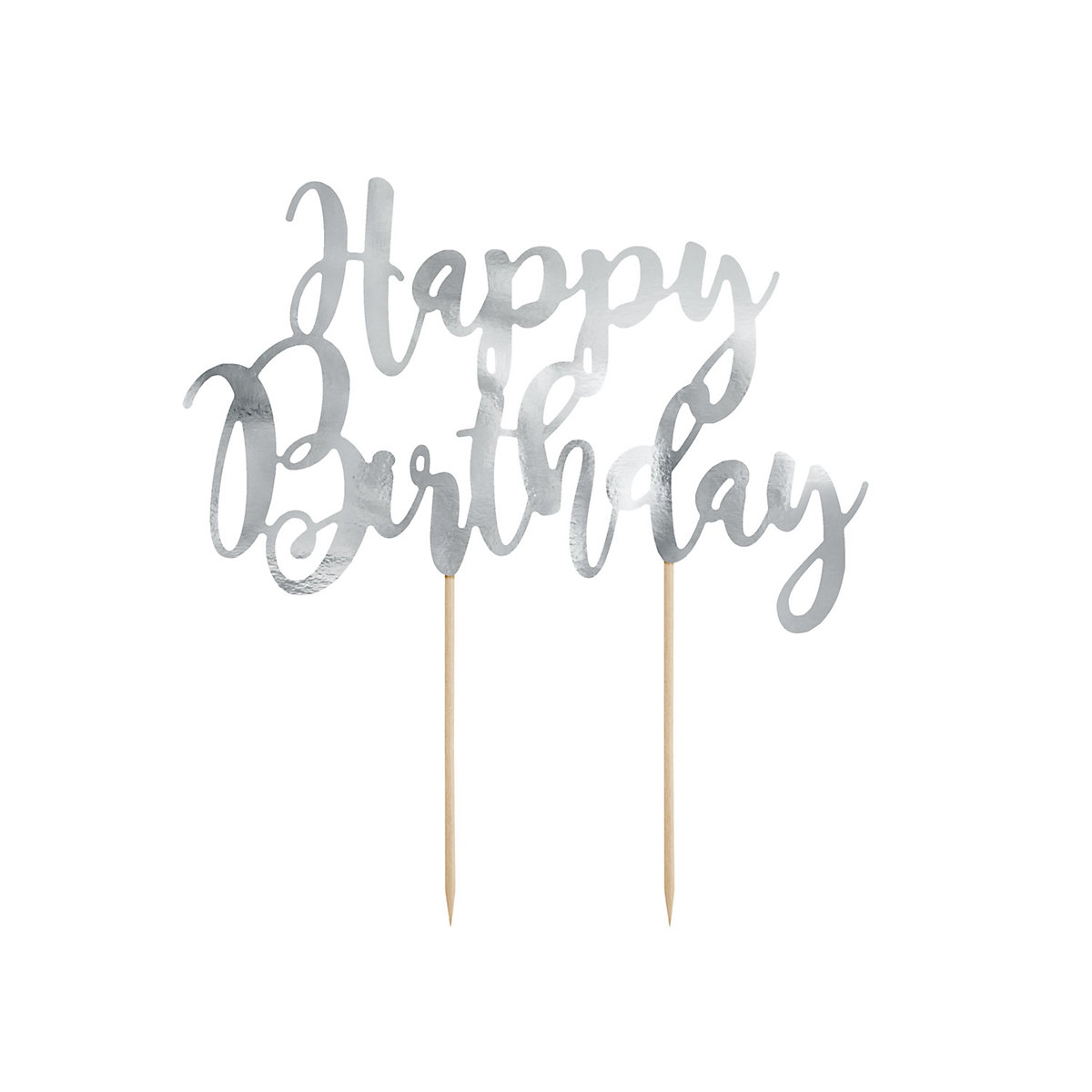 Cake Topper Happy Birthday, verschiedene Farben, 22cm