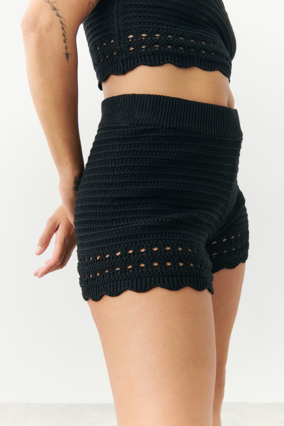 Knitted shorts