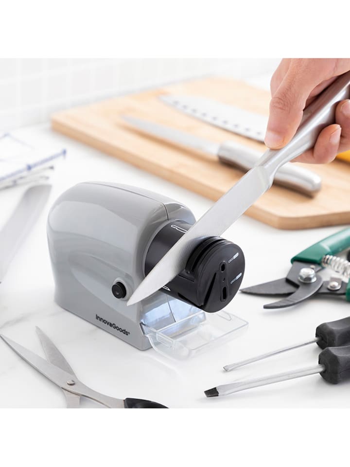 InnovaGoods Messerschärfer in Grau/ Schwarz - (B)14,6 x (H)8,8 x (T)6,3 cm günstig kaufen onesize