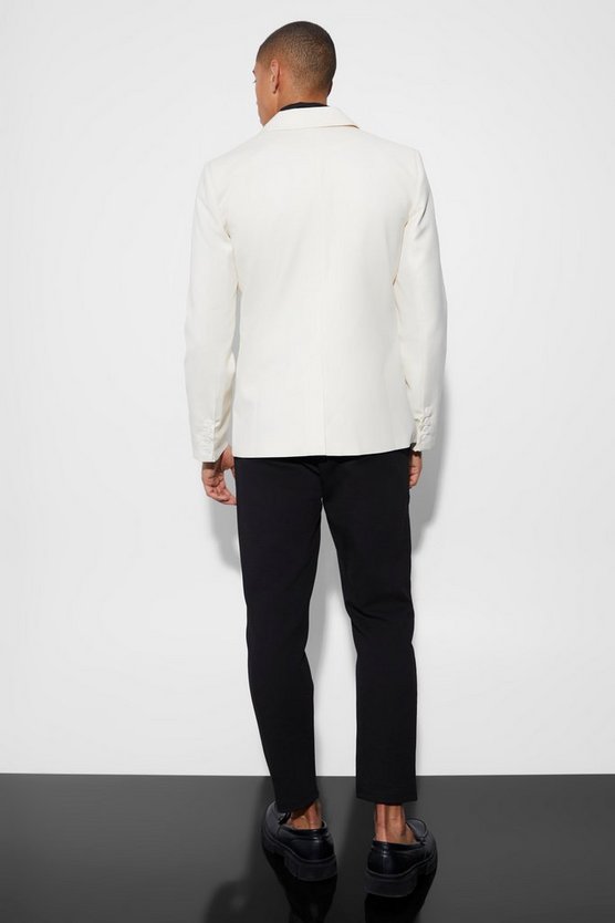Einreihiger Slim-Fit Blazer mit Schnalle