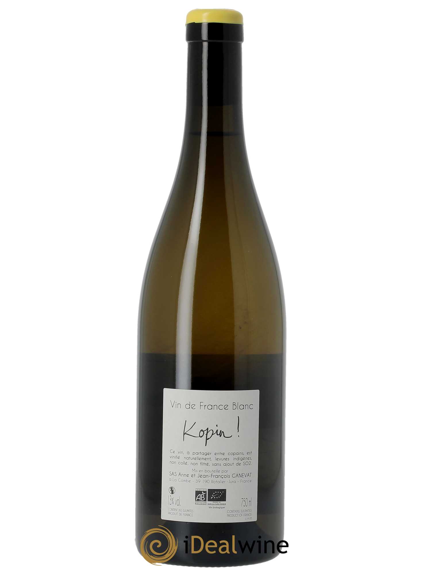 Vin de France Kopin Anne et Jean François Ganevat   - Lot de 1 Bouteille