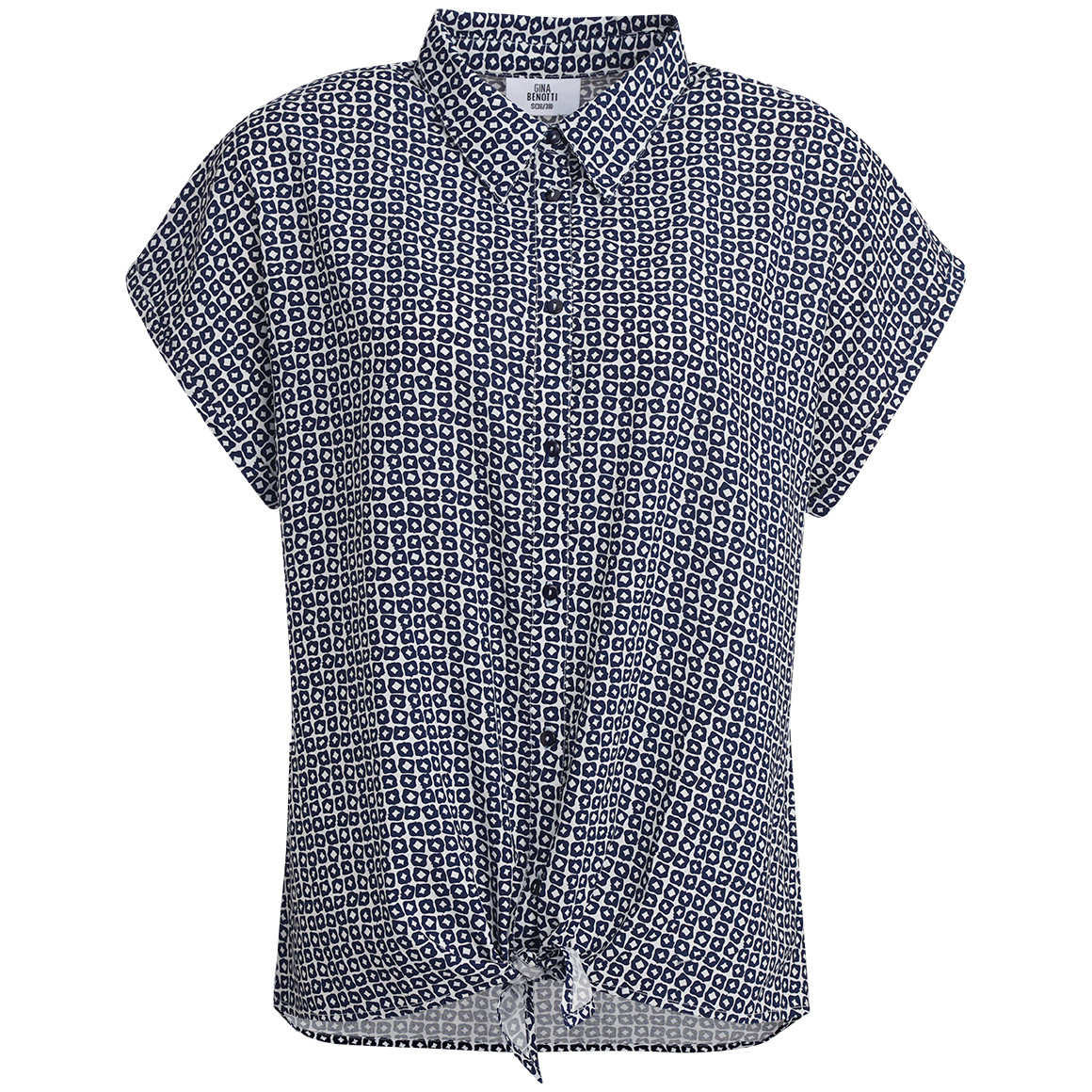 Damen Bluse mit Knotendetail