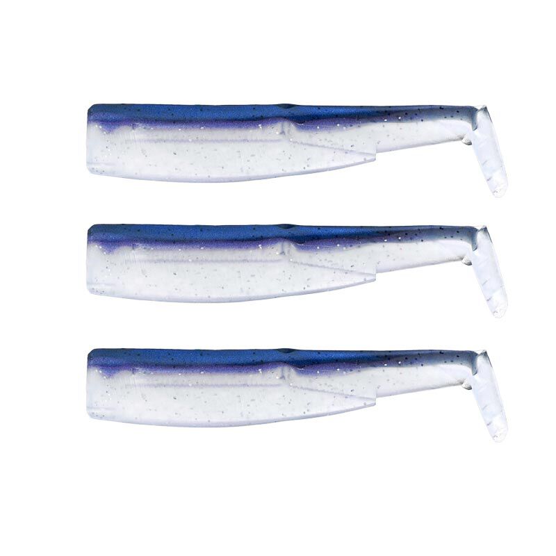 Fiiish Soft Lure Black Minnow Body 105 10.5cm (X3)
