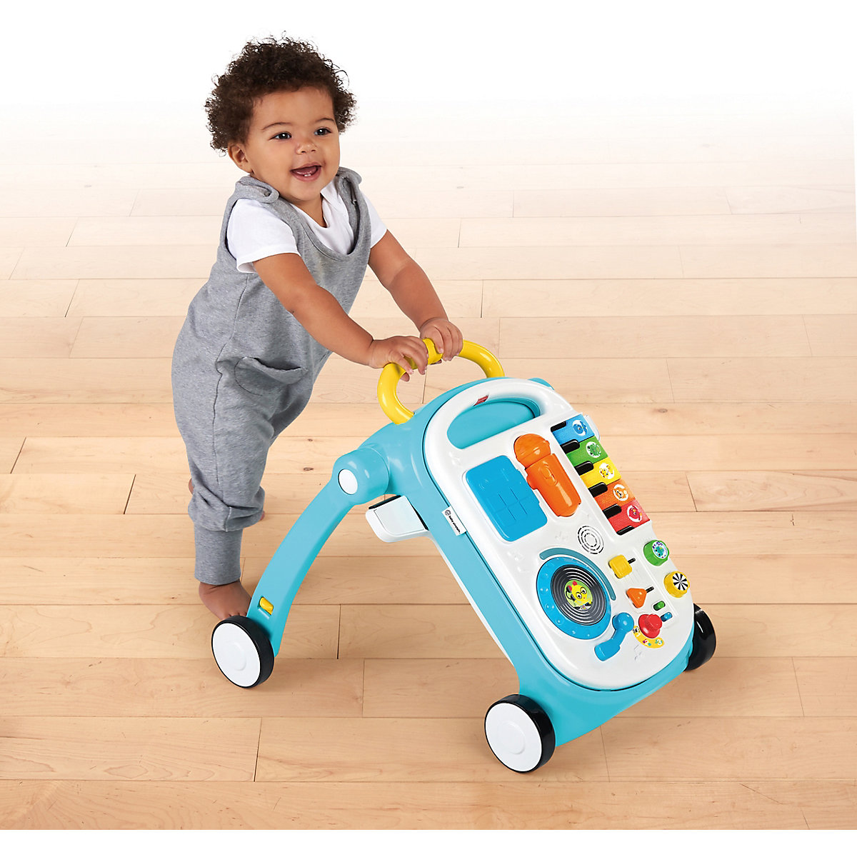 Baby Einstein, Musical Mix ‘N Roll 4-in-1 Lauflernhilfe und Spieltisch mit Musik, Lichtern, abnehmbarer Spielstation und vielem mehr, mehrfarbig