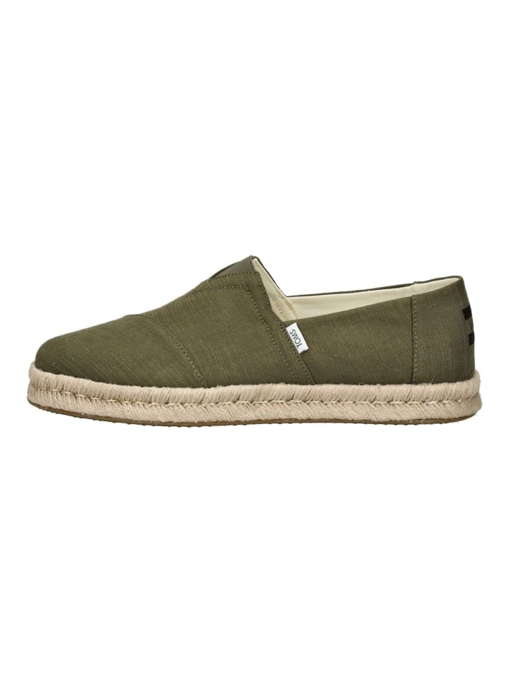 TOMS Slipper in Olive günstig kaufen