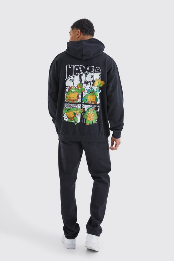 Oversize Hoodie mit lizenziertem Tmnt Pizza Print