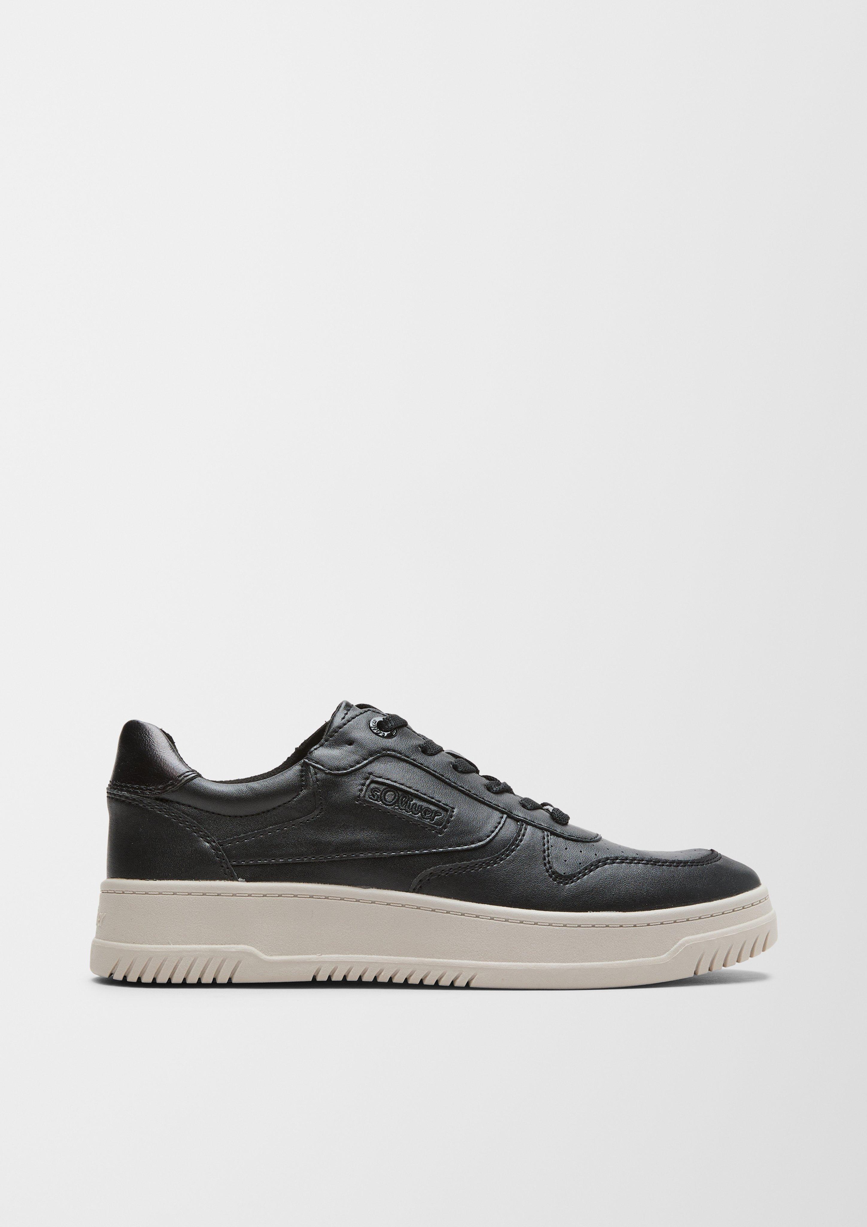 Kunstleder-Sneaker mit Plateau  6006416-001