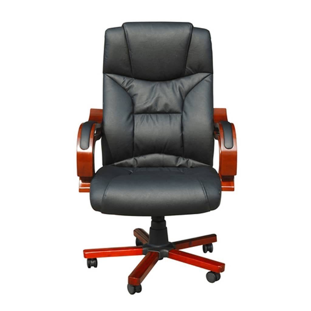 vidaXL Bürostuhl Chefsessel Schwarz (1 St)