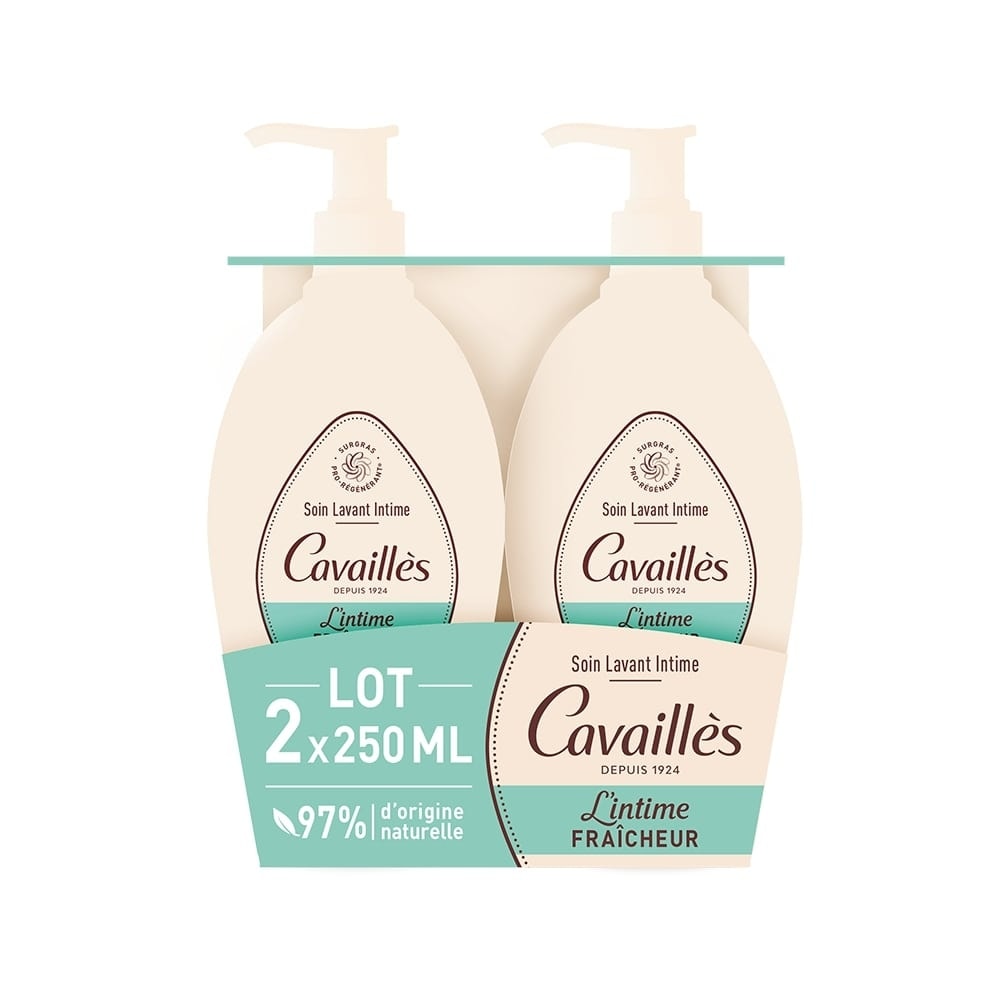 Cavaillès SOIN NATUREL TOILETTE INTIME FRAICHEUR 2x250 ml Hygiene Intime