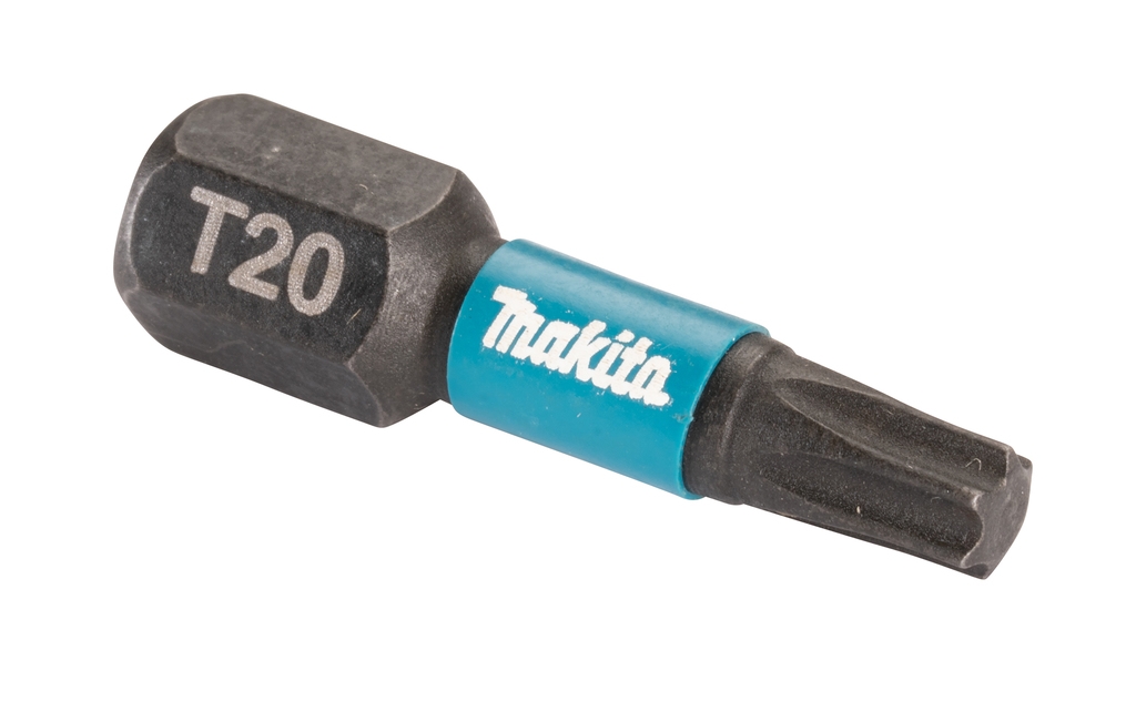 Makita Zubehör E-12382 Schlagschrauber-Bit Schwarz T20 x 25 mm, 25 Stück