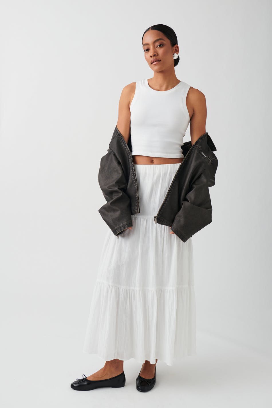 Maxi cotton skirt