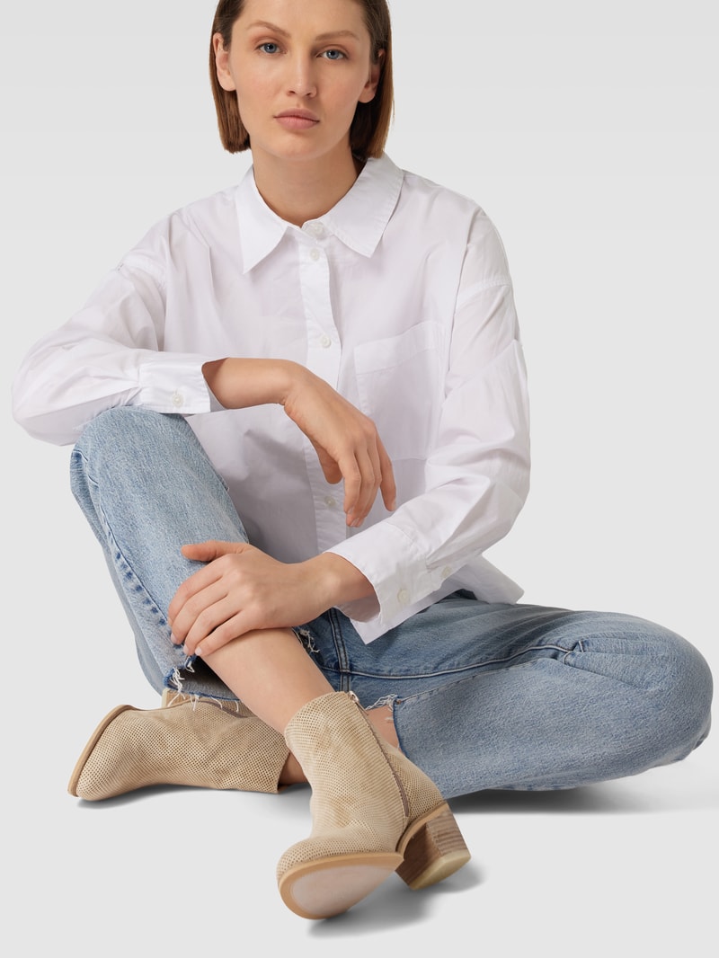 Stiefeletten mit Strukturmuster in sand
