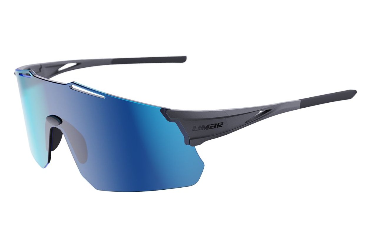 Limar Theros Matt Titanium - Blue Mirror Lens