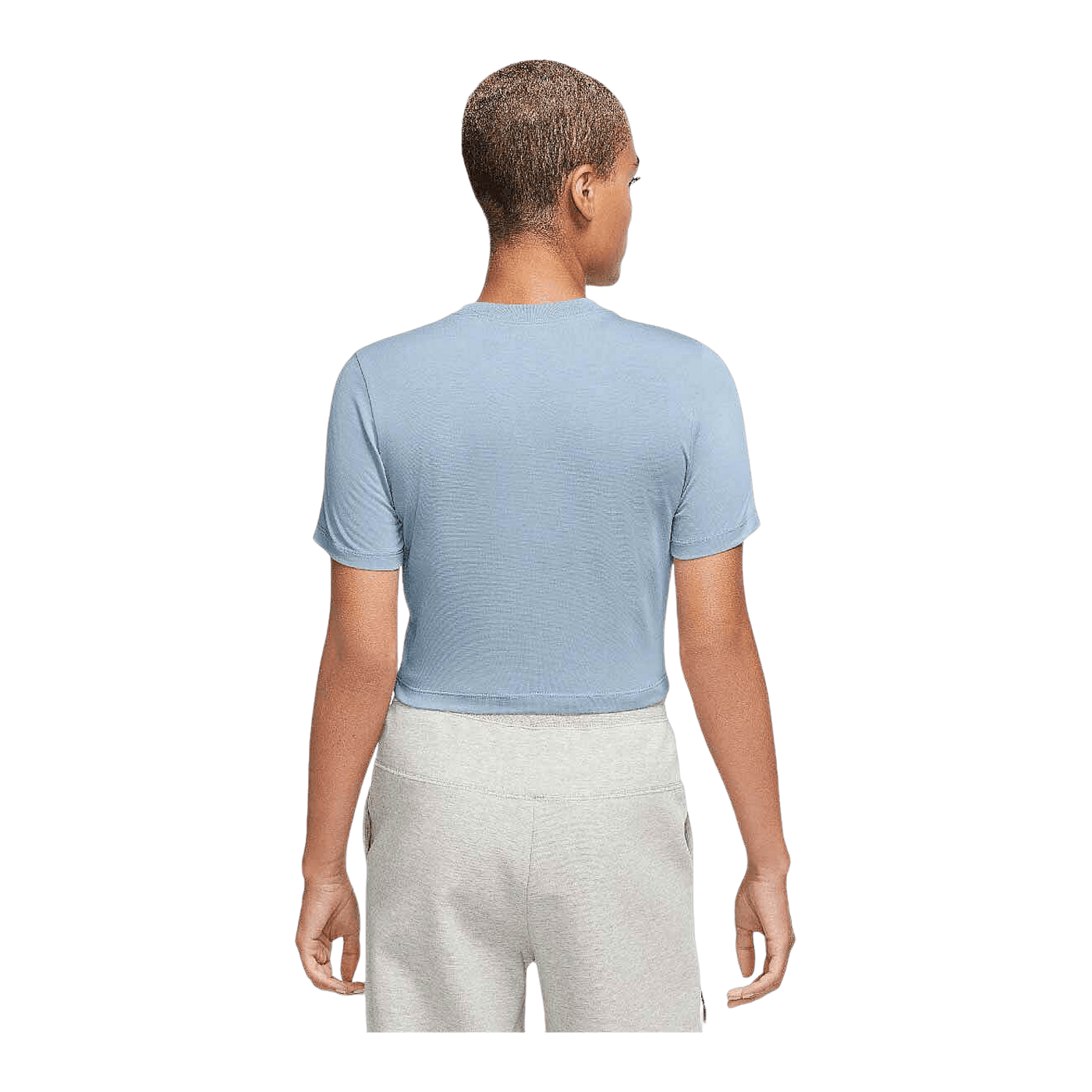 Nike Essential Crop T-Shirt Damen Blau Weiss F441