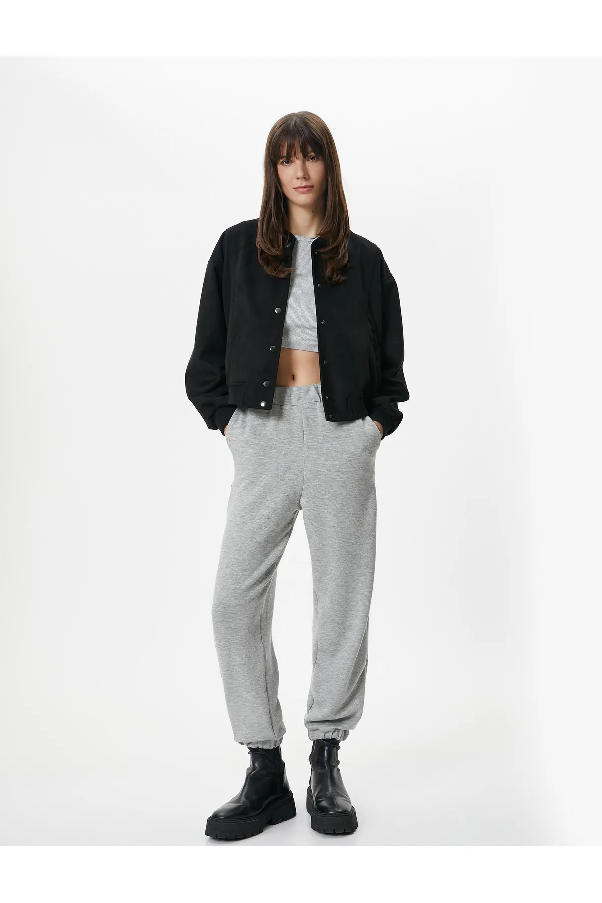 Koton  Jogger-Jogginghose mit elastischem Bund und Taschendetail