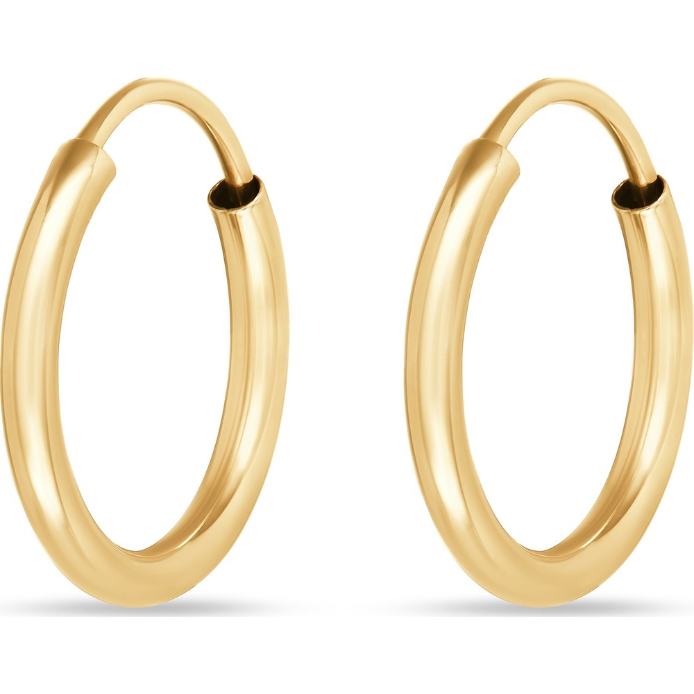 FAVS Créoles 375 Or jaune Boucles d'oreilles