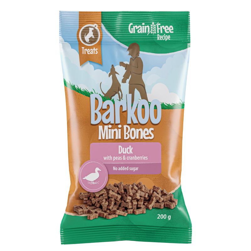 Barkoo Mini Bones (semi-moist) 200 g - GETREIFEDREIE Rezeptur