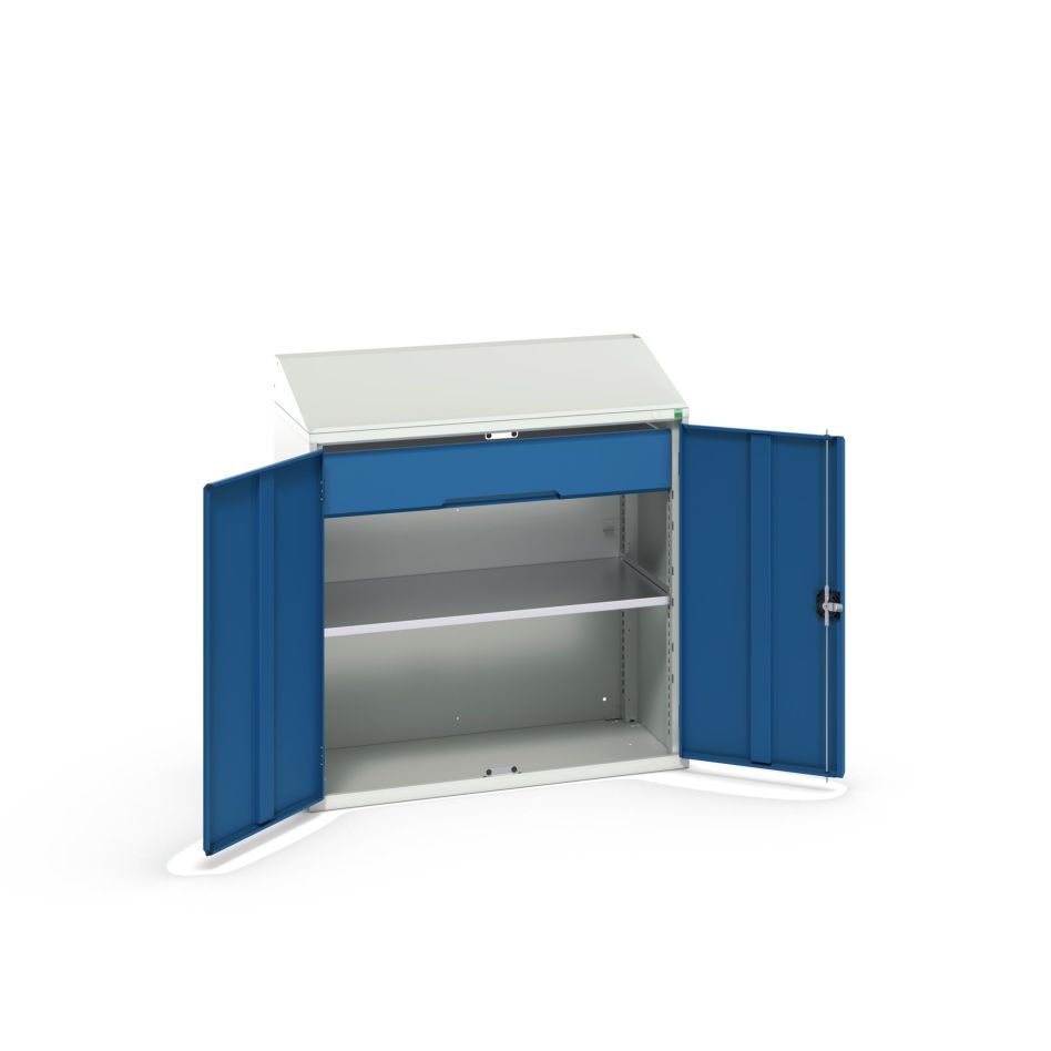 Bott 16926590.11 Verso Schreibtischschrank 1 Ablage 1 Schublade RAL 5010