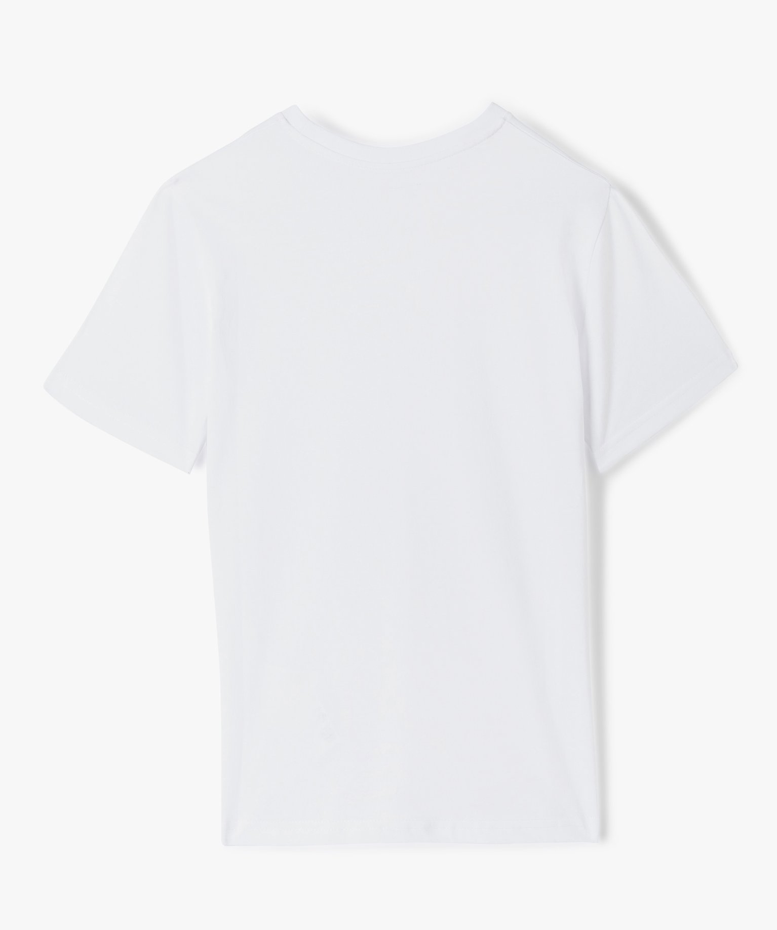 Tee-shirt à manches courtes uni Garçon blanc | GEMO