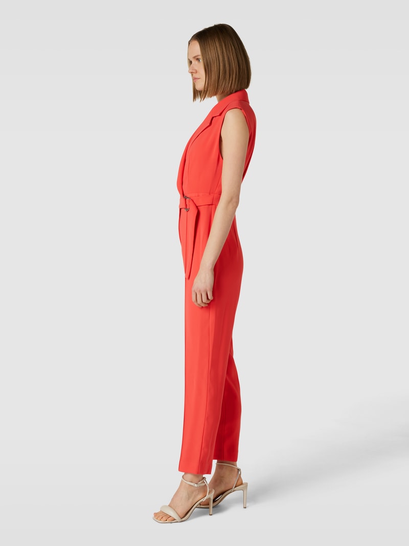 Jumpsuit mit Reverskragen Modell 'CANDELA' in koralle