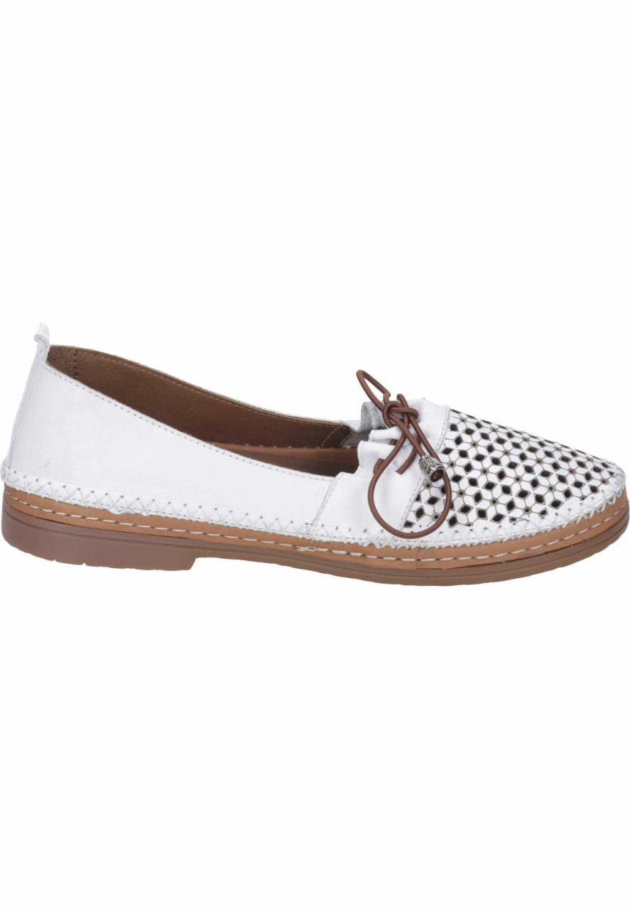 ESTER ELENORA Klassische Slipper weiss