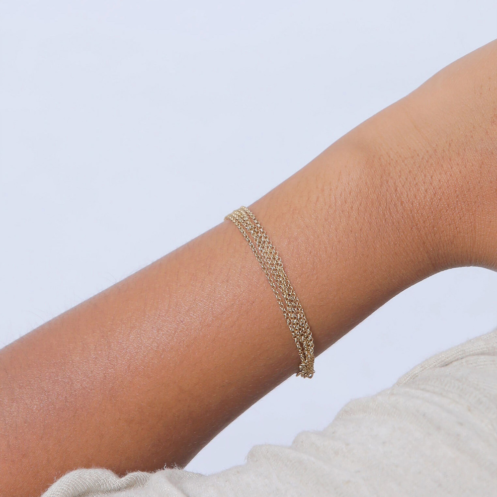 Elli Elli Bracelet Femmes Chaînes Look Moderne en Argent Sterling 925 Bracelet
