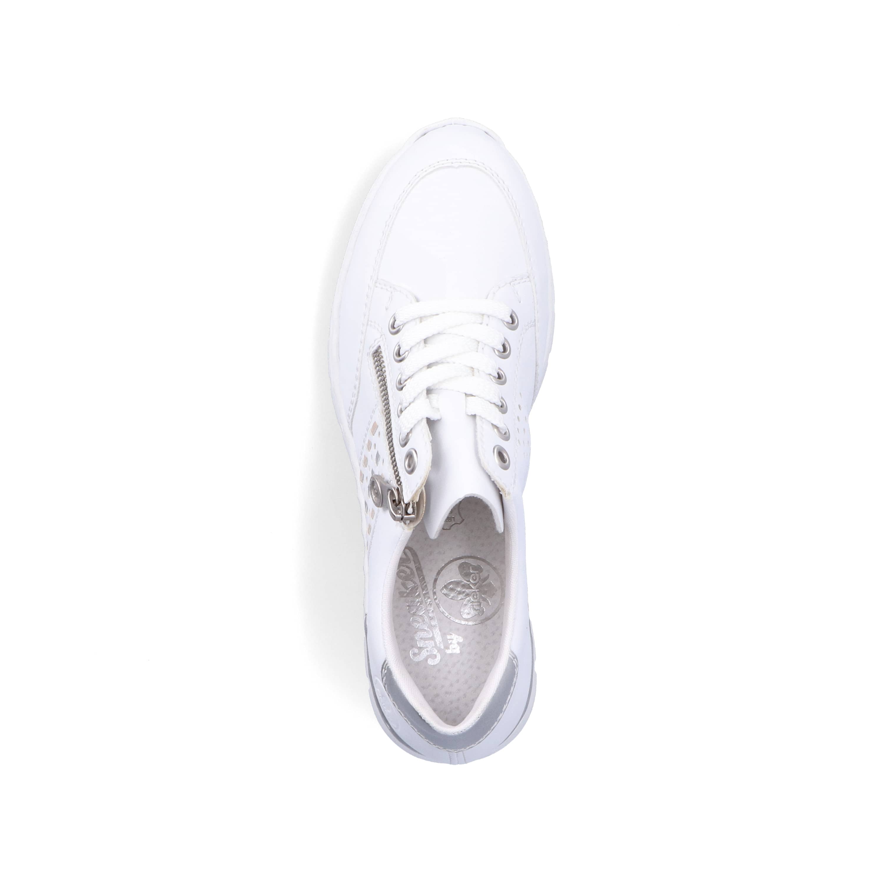 Rieker Damen Sneaker Low reinweiß