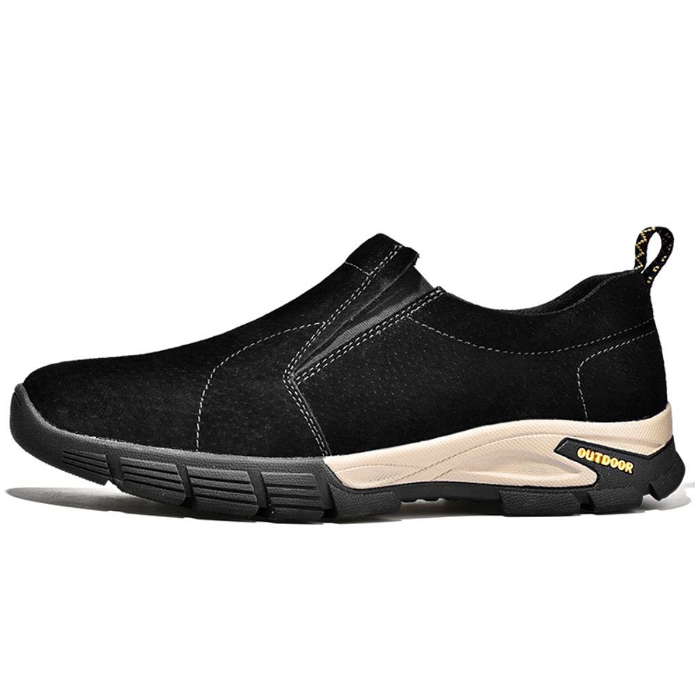 HUSKSWARE Slipper (Saisonschuhe aus Nubukleder, atmungsaktiv, Verschleißfest) Lässige Business-Lederschuhe, leichte Herrenschuhe, Outdoor-Schuhe