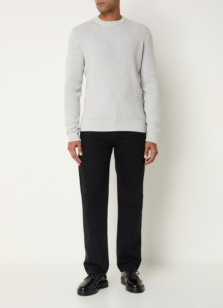 Gruby sweter Theo od Selected Homme, wykonany z organicznej bawełny.