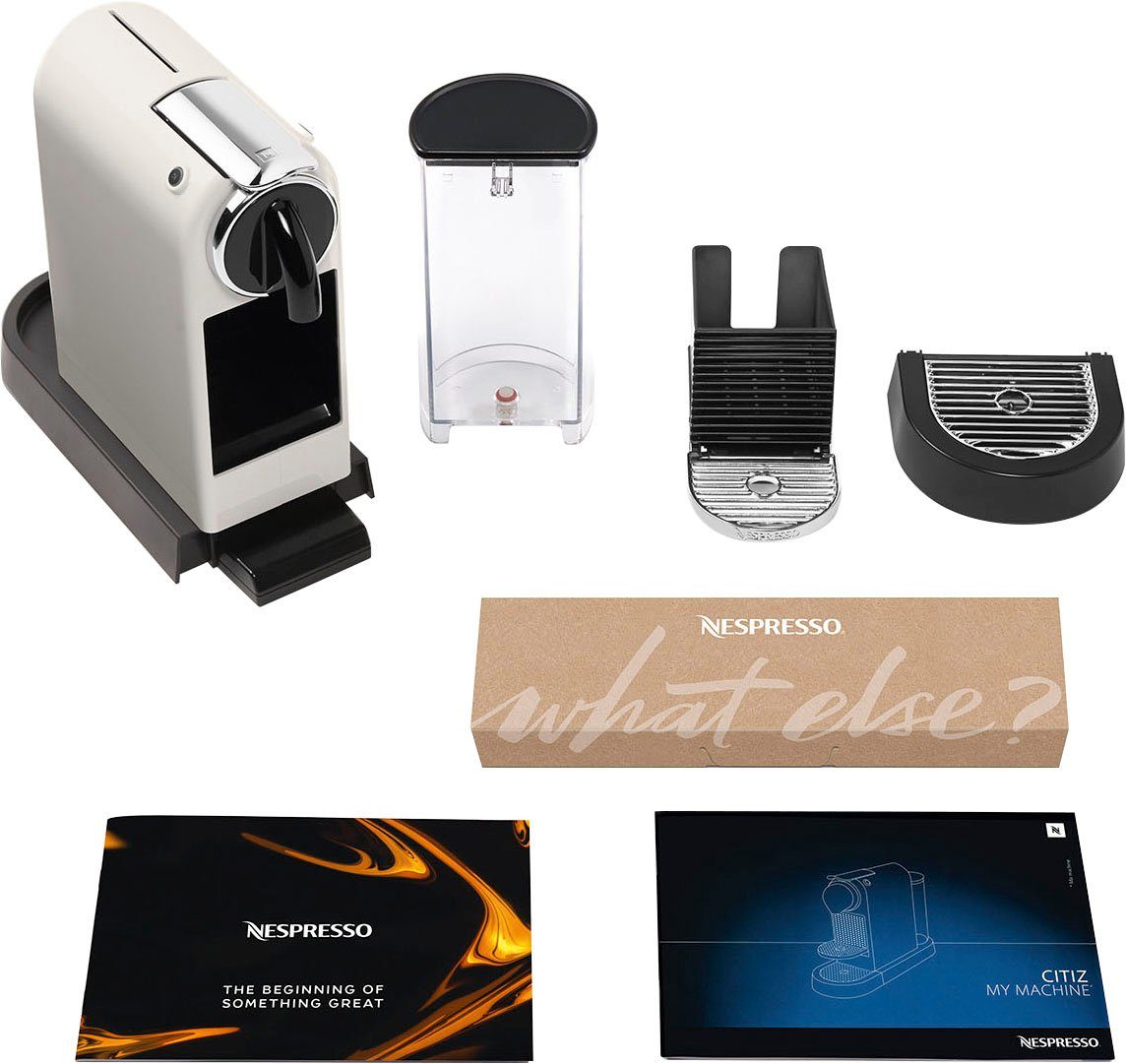 Nespresso Kapselmaschine CITIZ EN 167.W von DeLonghi, White, inkl. Willkommenspaket mit 7 Kapseln