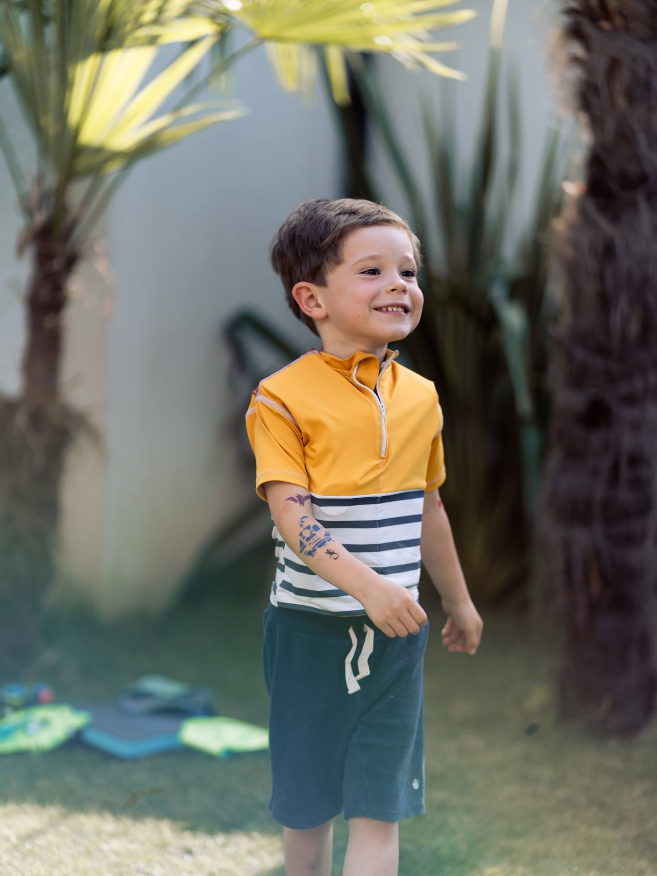 T-shirt anti-noyade enfant FLOATEE jaune