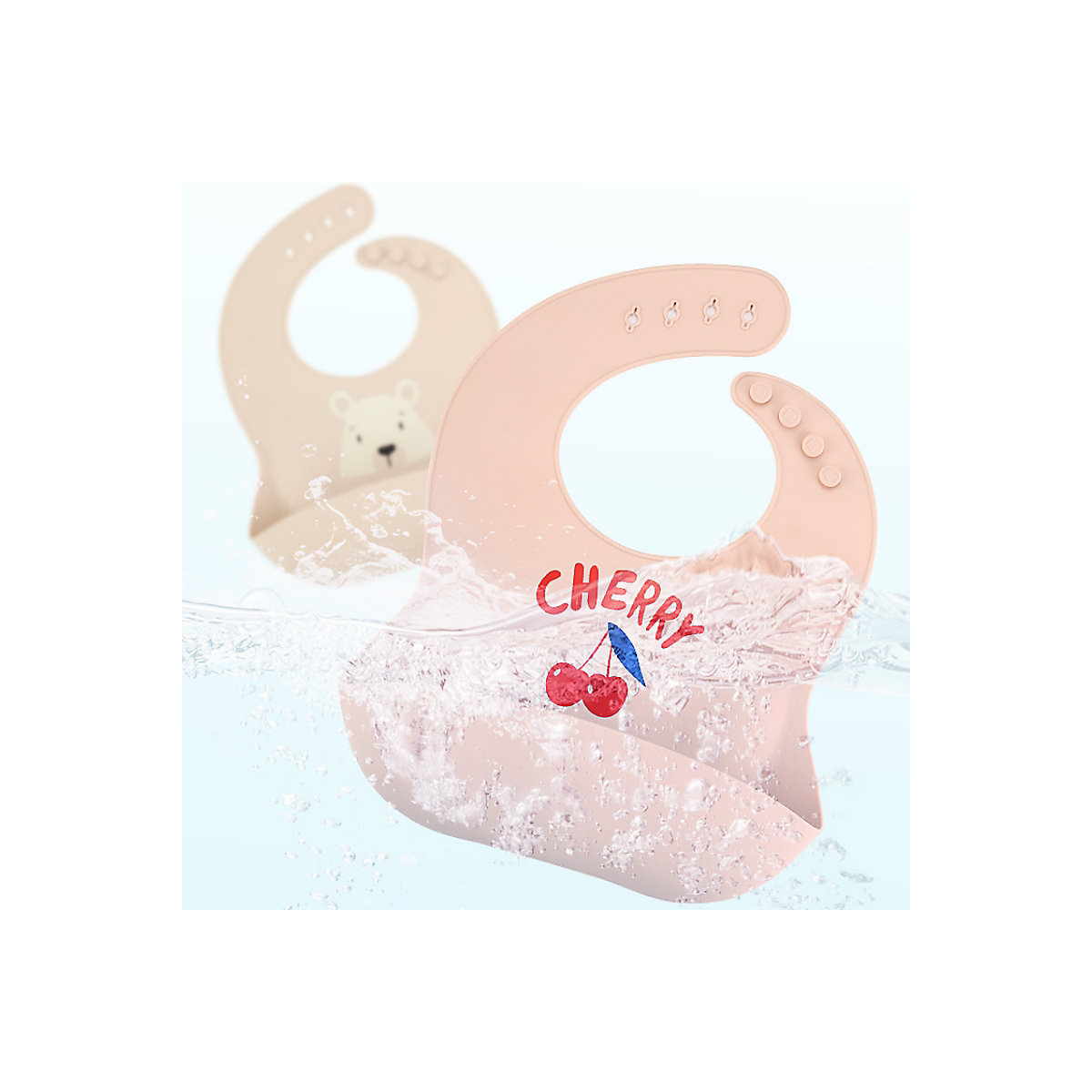Wasserdicht Baby Lätzchen Baby Zeug Cartoon Gedruckt Kinder Bib Mädchen Junge Verstellbare Weiche Silikon