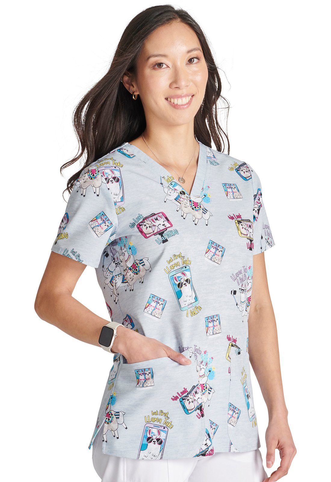 Cherokee Funktionsbluse Bunt bedruckter Damen Kasack 