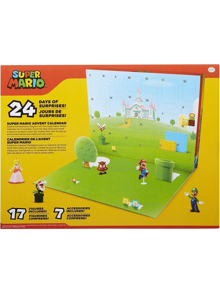 jakks Pacific Super Mario & Co. Adventskalender in Mehrfarbig ab 3 Jahre günstig kaufen onesize