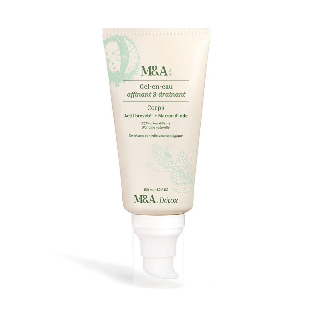 m&a lab Le Gel affinant et drainant Gel corps détox et anti-eau