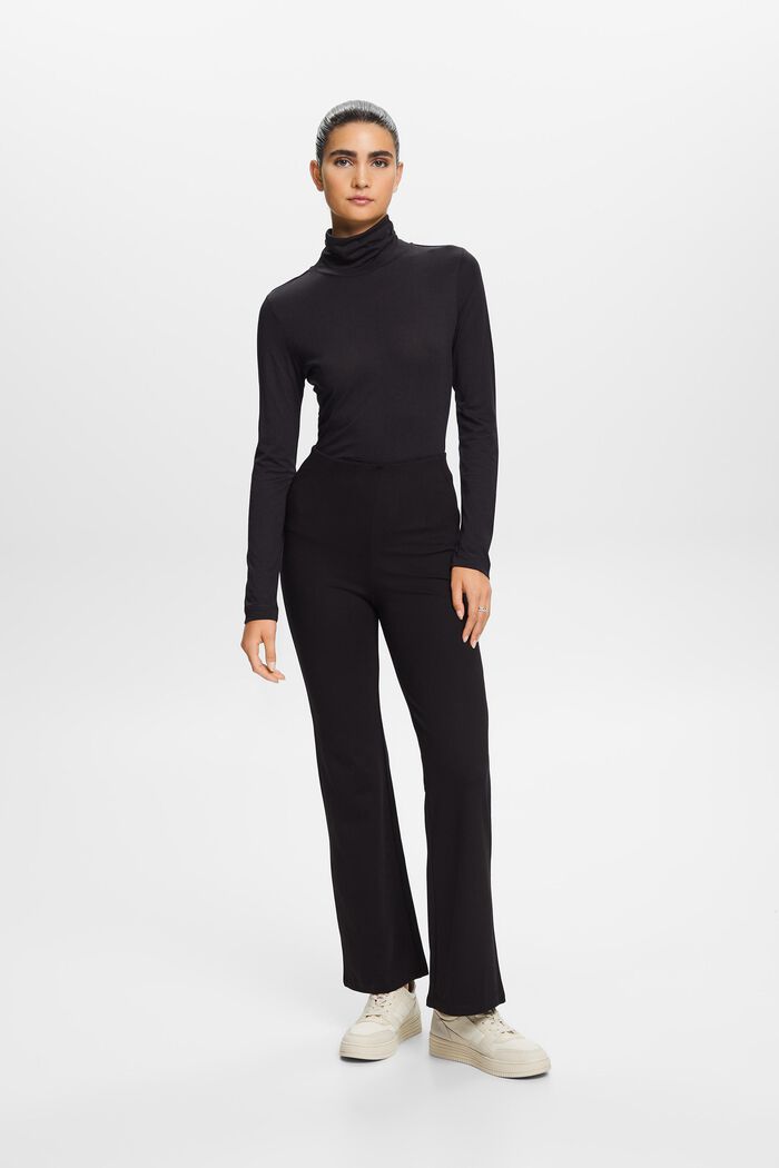Hose aus Punto-Jersey mit weitem Bein