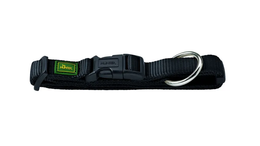 Hunter Hunde Halsung Vario Basic extra breit schwarz Größe: M