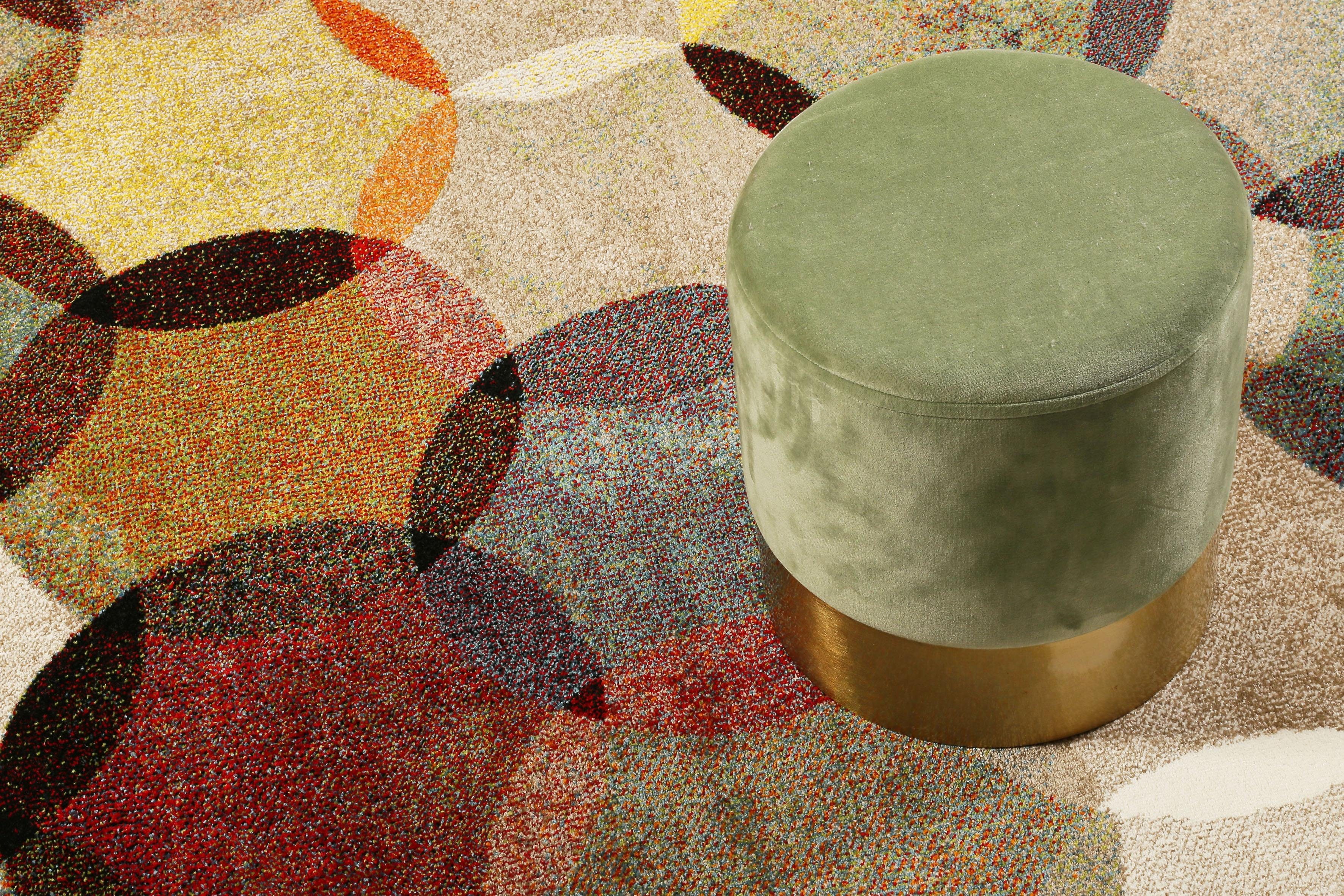 Teppich Modernina, Esprit, rechteckig, Höhe: 13 mm, weicher Kurzflor in modernem Design, Wohnzimmer, Schlafzimmer, bunt