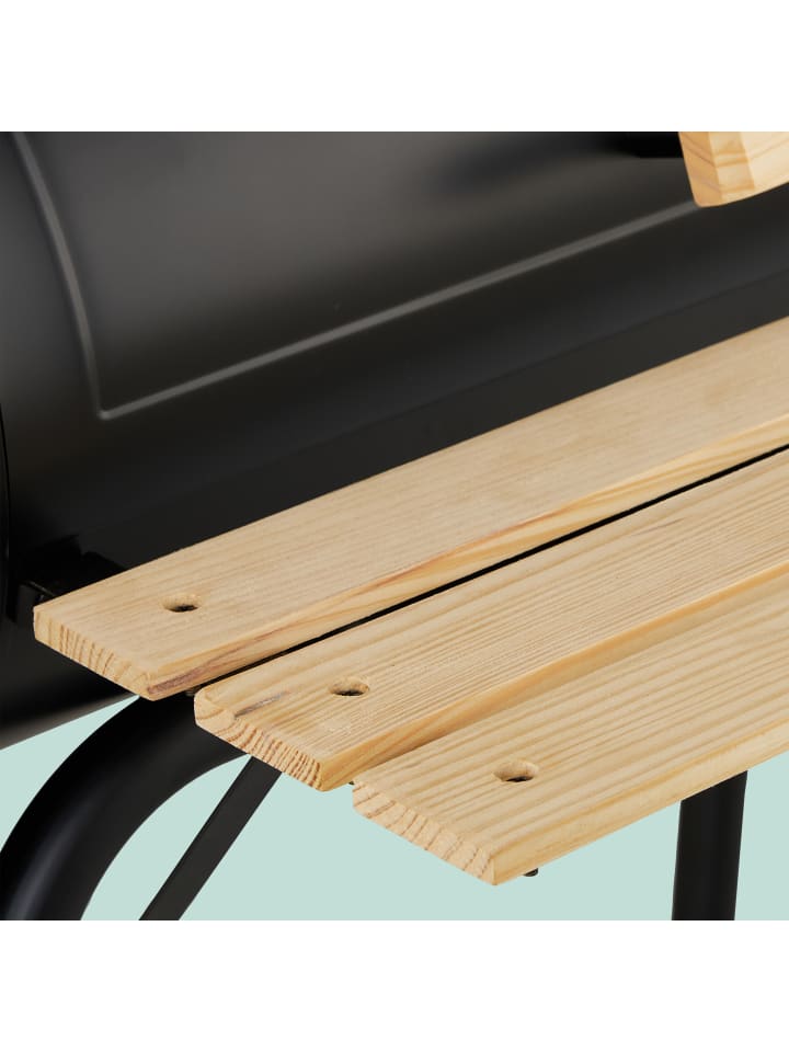 relaxdays Smoker Grill in Schwarz günstig kaufen onesize