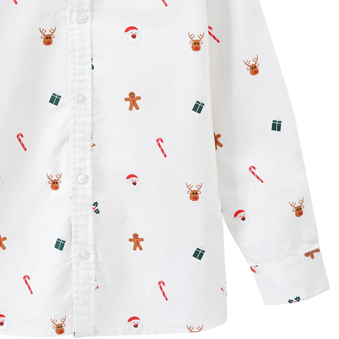 Jungen Weihnachtshemd mit Fliege weiss