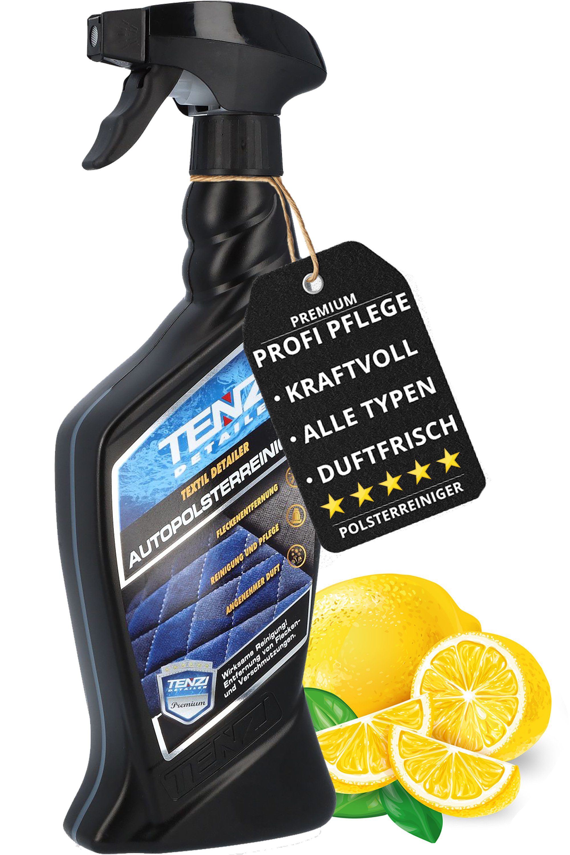 TENZI Autopolsterreiniger 600 mL Polsterreiniger (Polster Reiniger, angenehmer Duft, entfernt Flecken & Schmutz)