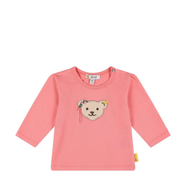 T-Shirt langarm, pink für Mädchen