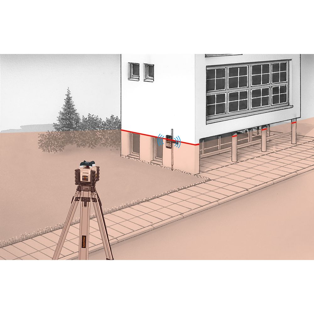 Laserliner 053.500A Quadrum Compact 210S Rotatielaser Rood