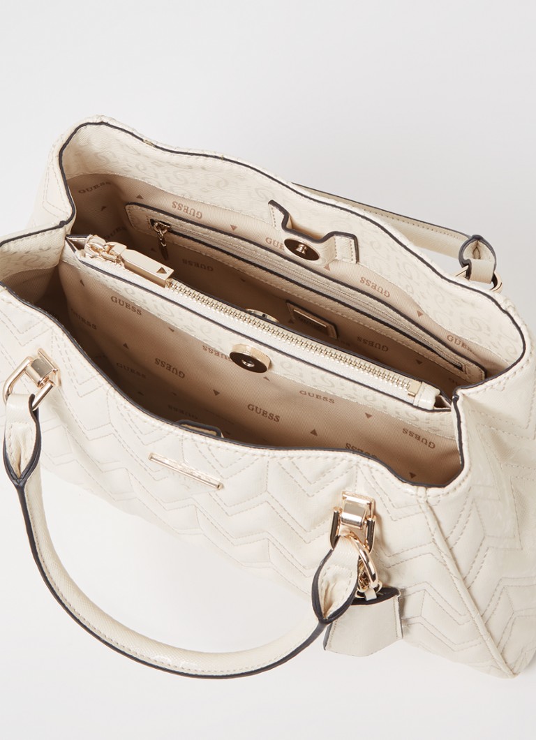 GUESS Adelard handbag with quilt pattern and detachable shoulder strap
