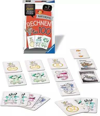 Rechnen bis 100 - Kartenspiel ab 7 Jahren