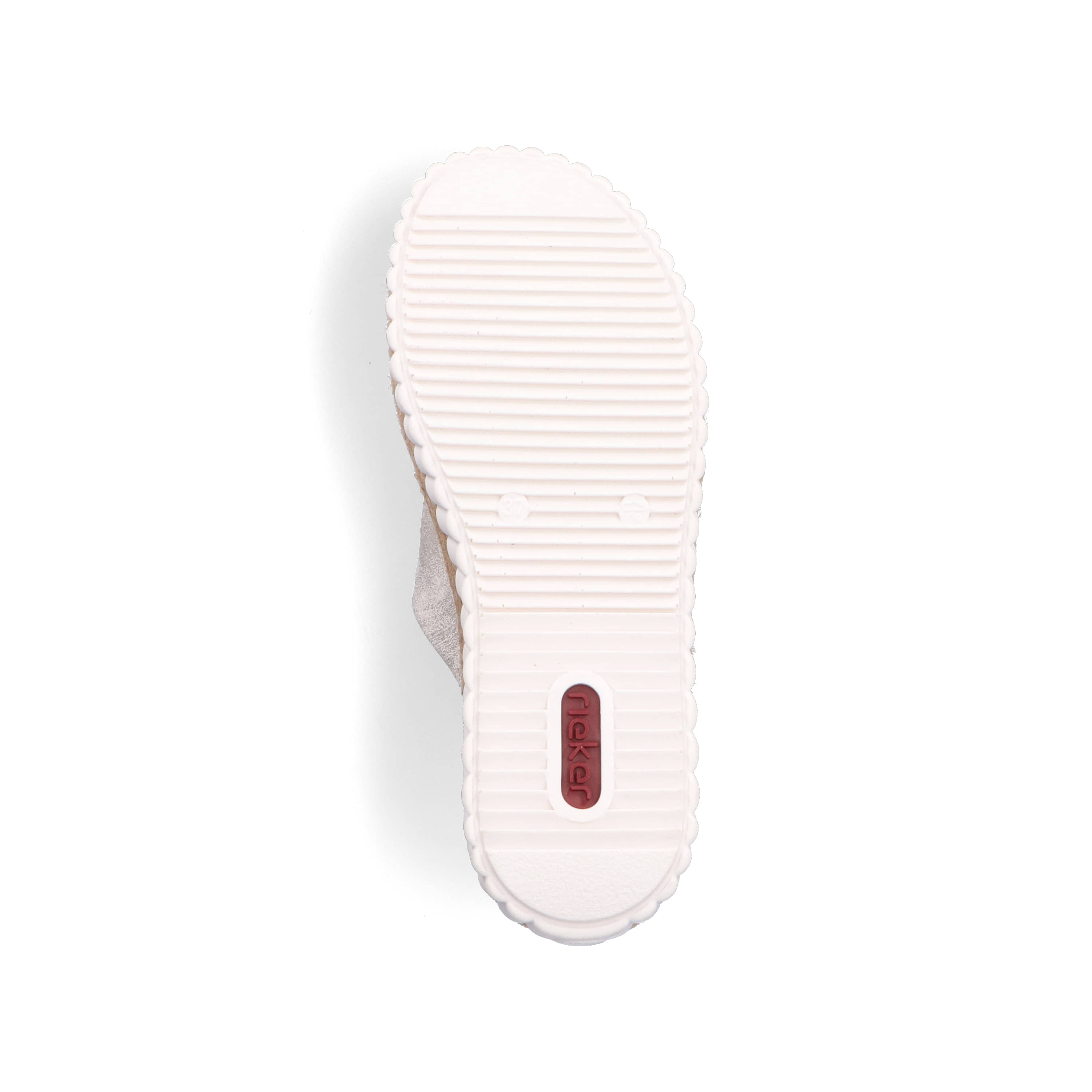 Rieker Damen Pantoletten silber-platin-metallic