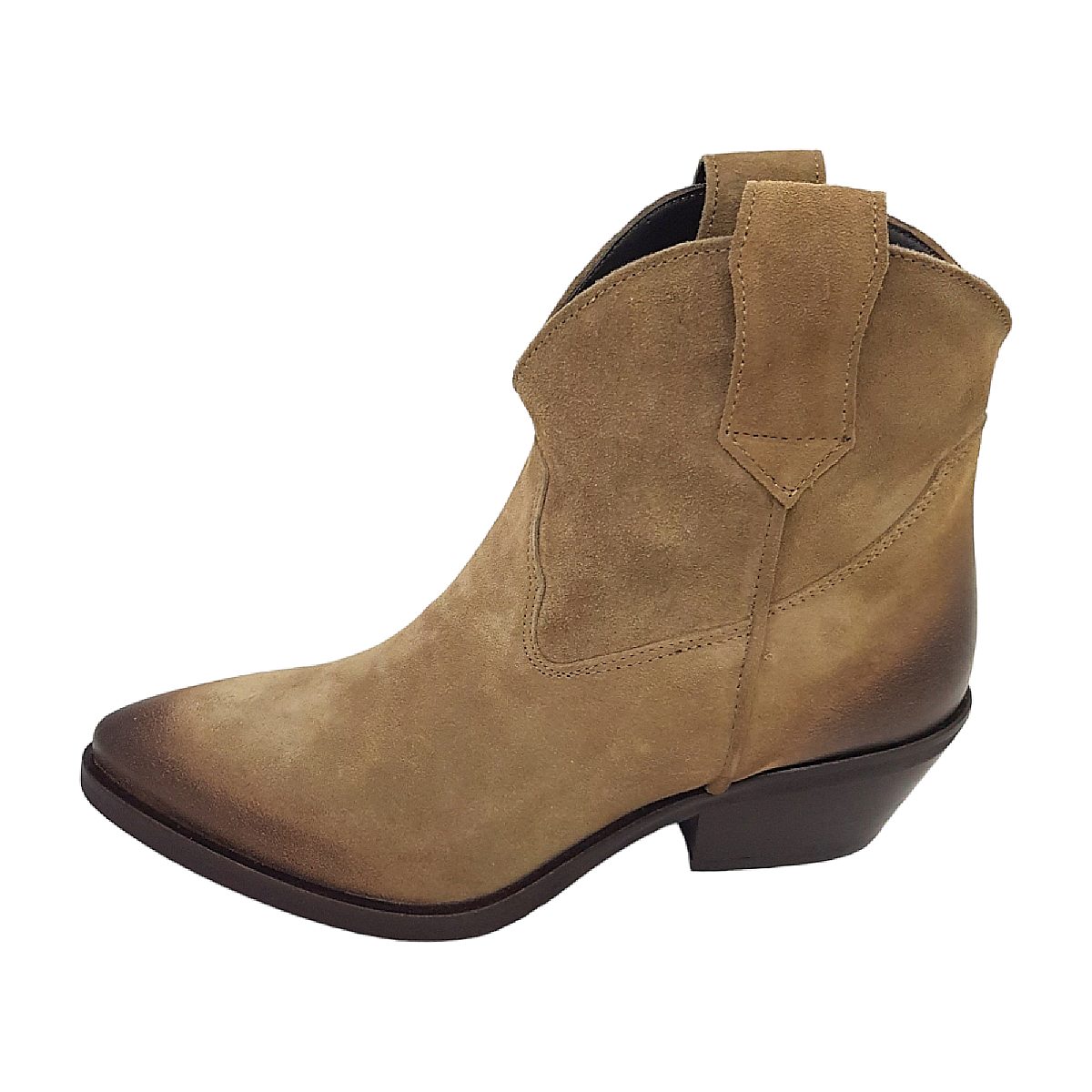 Lazamani booties western low 55.103 - Ladies Braun Sand