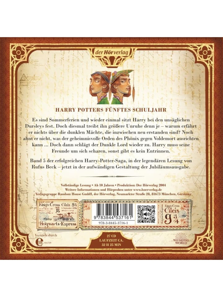 der Hörverlag CD - Harry Potter und der Orden des Phönix günstig kaufen onesize